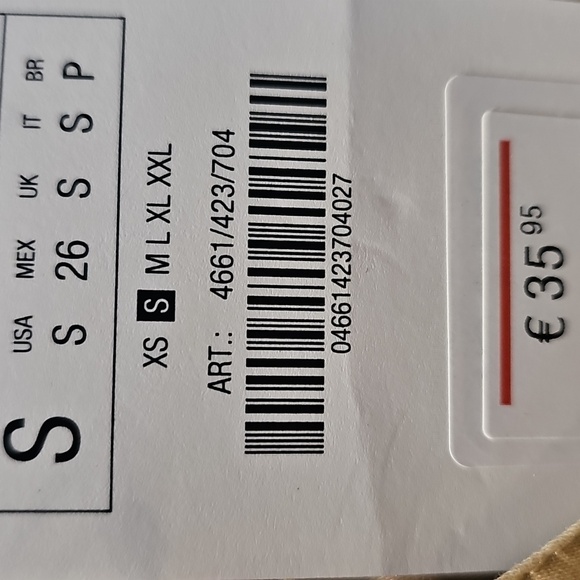 Zara Women's Tan Cotton Trousers, High-Waisted, Wide-Leg, Size Small. - Picture 5 of 16